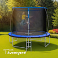 Miniatyrbild 9 av 10: tectake Studsmatta Jumpy med skyddsnät - 305 cm Blå