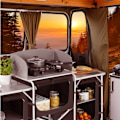 Miniatyrbild 11 av 11: tectake Campingkök XXL med 5 fack Svart