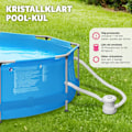 Miniatyrbild 7 av 11: tectake Pool rund med filterpump Ø 360 x 76 cm Blå