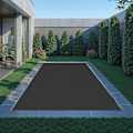 Miniatyrbild 2 av 9: tectake Poolskydd rektangulär - 500 x 800 cm Svart