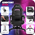 Miniatyrbild 7 av 11: tectake Gamingstol Comodo Svart