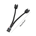 Pikkukuva 3 / 5: Emoleväkortin USB 2.0 9-nastainen liitin 1-2 laajennuskeskittimen jakajakaapeli sovitin Convertgu Ft