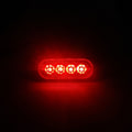 Miniatyrbild 8 av 10: 4st Strobe blinkande varningslampor RÖDA 4ST 4ST Rött Red 4Pcs-4Pcs