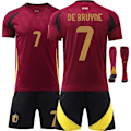 Pikkukuva 1 / 2: Euro 2024 Belgian kotipaita lapsille nro 7 De Bruyne M
