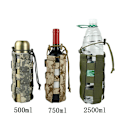Miniatyrbild 3 av 5: Taktisk dragsko Molle vattenflaskhållare påse vattenflaska väska bärare CP