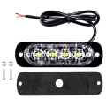 Miniatyrbild 3 av 10: 4st Strobe blinkande varningslampor RÖDA 4ST 4ST Rött Red 4Pcs-4Pcs