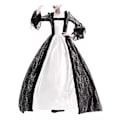 Pikkukuva 2 / 3: Aikuisen Elegantti Mekko Keskiaikainen Pitsi Catrina Cosplay Gris G