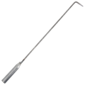 Miniatyrbild 1 av 3: Metal Fire Poker Utomhus inomhus Fire Pit Poker Öppen spis Fire Pit Tool Järn Eldstad Pokerverktyg 42x4cm