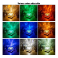 Miniatyrbild 3 av 5: Aurora Northern Lights Lamp, Wave-Cube Lamp, Projektor, 16 Färg Vattenvågseffekt Ljus för Sovrum Tw