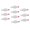 Miniatyrbillede 2 af 4: 10 stk. fiskeformede 8,2 ml engangssauceflasker til sojasovs og sushi-krydderier