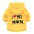 Miniatyrbild 3 av 3: Säkerhet Kattkläder Husdjur Kattrockar Jacka Huvtröjor för katter Outfit Varma husdjurskläder Kanin Djur P MOM Yellow