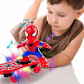 Pikkukuva 2 / 5: Sähköinen Spiderman-potkulauta, rullalauta, lasten lelu, valo, musiikki, 360 asteen pyörähdys, S35