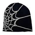 Miniatyrbillede 1 af 3: Cobweb Hats Beanie til Mænd Kvinder Unisex Vinter Cuff Beanie Blød Varmt Strikket Hat Beanie Grey