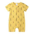 Miniatyrbillede 3 af 5: 2023 Unisex Babytøj til Nyfødte - Kortærmede Rompers i Blød Bomuld - Spædbarns Pyjamas Body Suit 6 EU: 3-6m