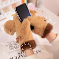 Miniatyrbilde 3 av 4: 2024 Nye Vinter Capybara Plysj Varme Hansker Super Myke Og Komfortable Capybara Varme Hansker Termiske Tykke Vindtette Varme Hansker