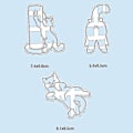 Miniatyrbilde 4 av 5: 1/3 stk Kattkjeksformer Kitty Butt Form DIY Kjekskjeksform Stempel Bakeware C