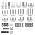Miniatyrbilde 5 av 5: Maskinvaresett for TV-montering, Universal Vesa veggmonteringsskrue, skive, avstandspakke (m4 M5 M6 M8) for TV