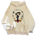 Miniatyrbillede 2 af 5: Coraline Hoodies til Kvinder Sjove Grafisk Sweatshirt Langærmet Hættetrøje 65151 M