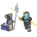 Miniatyrbilde 4 av 5: Sett med 24 stk Ninja minifigurer Kai Jay Sensei Wu Master byggeklosser Leker Multicolor 24 Pcs