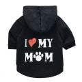 Miniatyrbild 4 av 4: Säkerhet Kattkläder Husdjur Kattrockar Jacka Huvtröjor för katter Outfit Varma husdjurskläder Kanin Djur P MOM Black