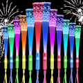 Miniatyrbilde 1 av 8: 12 stk fiberoptiske tryllestaver for barn, 7 blinkende farger LED Glow Sticks Party Pack, 3 moduser lyser opp fiberoptiske blinkende tryllestaver