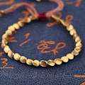 Miniatyrbilde 2 av 5: Tibetansk kobberperle armbånd for menn og kvinner, buddhistisk lykkearmbånd for å forhindre leddgikt, beskytte og velsigne menn og kvinner, legering