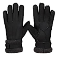 Miniatyrbilde 5 av 8: 100% Saueull Vintervotter Hansker For Kvinner Menn Ekte Kashmir Pels Varme Hansker Damer Full Finger Ekte Skinn YL YL one size