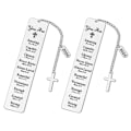 Pikkukuva 1 / 5: 2kpl Christian Bookmarks Gifts, 2024 Christian Gifts Inspirational Bookmarks Tervehdys, uskonnollinen Ch