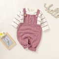 Miniatyrbild 4 av 5: Nyfödda Bebispojkar Flickor Långärmad Stickad Romper En-Del Jumpsuit Spädbarnskläder Höst Vinter 82W1052-4 18M