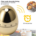 Miniatyrbild 2 av 5: 60 minuter Äggmodell Mekanisk timer Matlagning Väckarklocka Manuell timer för kök Gold