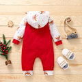 Miniatyrbild 2 av 3: Baby Romper Julset för Pojke & Flicka, Spädbarnskläder, Sovrumpers, Nyfödd Mjuk Baby Outfit, Mitt Första Jul White 70CM