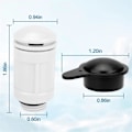 Miniatyrbillede 4 af 5: 12363 12373 Luftdyseventil & Luftdyseventilhætte Passer til Intex Overjordisk Poolindløb Kompatibel