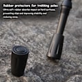 Miniatyrbillede 4 af 5: 8 stk. Nordic Walking Stick Spidsdæksler, Gummi Polfodbeskyttelse til Vandrestave Asfalt Grus Bjerge Vandreture