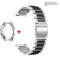 Miniatyrbild 3 av 5: Band+ Fodral för Samsung Galaxy Watch 6 5 4 44mm 40mm Classic 46mm 42mm Rostfritt Stål Band Galaxy Watch 3 5 Pro 41 45mm Rem sliver sliver