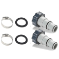 Miniatyrbild 1 av 4: 2st poolslangadapter, pooladapter, Intex pooladapter, poolslangadapter, pumpslangadapter, poolslanganslutning 32 och 38 mm