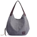 Damer Canvas Laptop Tote Bag - Grå
