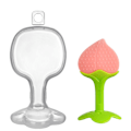 Miniatyrbilde 1 av 5: Silikon-tyggeleke for babyer, babytilbehør, nye frukt-tyggeleker for babyer, gave, BPA-fri TD1105BF