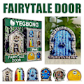 Miniatyrbild 2 av 5: Miniatyrträdgårdsdörr för älvor, utomhus, miniatyrträdgårdstomte för träd, tillbehör, trädgårdssats, konststaty