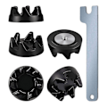 Miniatyrbillede 1 af 4: 6 pakker 9704230 Blender Coupler Blender Coupling Reservedele med 1 skruenøgle Kompatibel kompatibel køkkenhjælp Wp9704230vp Wp9704230