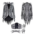 Miniatyrbillede 1 af 5: Jack Skellington Kostume til Mænd Voksen Dragt Only jacket S