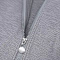 Miniatyrbild 5 av 5: Unisex Bomulls-Baby Jumpsuit med Långa Ärmar, Kaninöron, Blixtlås, Bunny Pyjamas för 0-18 Månader Gamla Bebisar Gray 80