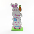 Miniatyrbillede 4 af 5: 25cm påske træ kanin kylling bordplade ornament midtpunkt bord skilt plakat JM00297