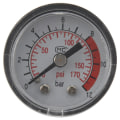 Miniatyrbillede 1 af 5: 0-12BAR 0-170PSI 10mm Gevind Gas Luftpumpe Trykmåler Kompressor Manometer