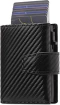 Card Holder with Coin Pocket | Protective Wallet for Men Black