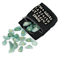 Miniatyrbilde 5 av 5: Rune Krystall Steiner Gravert Eldre Futhark Alfabet Bokstaver Polert Helbredende Onyx