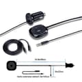 Miniatyrbillede 3 af 5: Bluetooth bilsæt Bluetooth-modtager, Bluetooth håndfri lydadapter indbygget mikrofon luftventilclips, 2.1A USB-billader