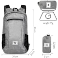 Miniatyrbillede 2 af 4: Vandafvisende Foldbar Rygsæk Ultralet Foldbar Vandafvisende Rygsæk Trekking Rygsæk Udendørs Vandafvisende Foldbar Rygsæk