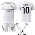 Pikkukuva 1 / 2: 2025-2026 Real Madrid Koti Lasten Aikuisten Uusi Jalkapallopaita Setti No.10 Modric XS