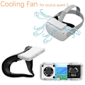 Miniatyrbillede 1 af 5: Køleventilator Ansigtsmaske Til Meta/oculus Quest 2 Tilbehør, Quest 2 Køleventilator Lindrer Linsedug