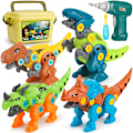 Miniatyrbild 1 av 6: Ta isär dinosaurieleksaker för barn med förvaringslåda Elektrisk borrmaskin, DIY- set Pedagogiska STEM-presenter för pojkar, flickor